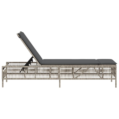 Sonnenliege Mit Auflage Poly Rattan