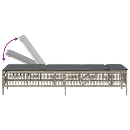 Sonnenliege Mit Auflage Poly Rattan