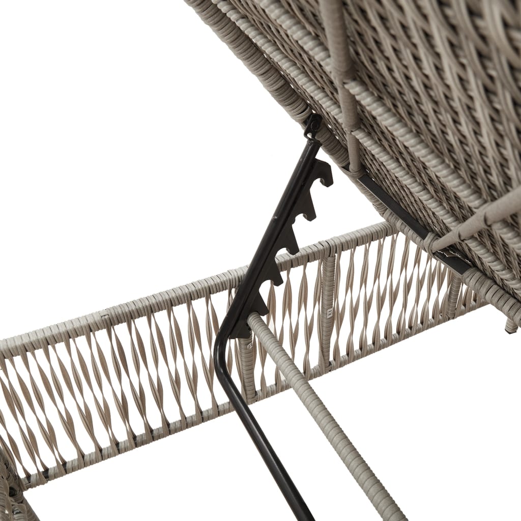 Sonnenliege Mit Auflage Poly Rattan