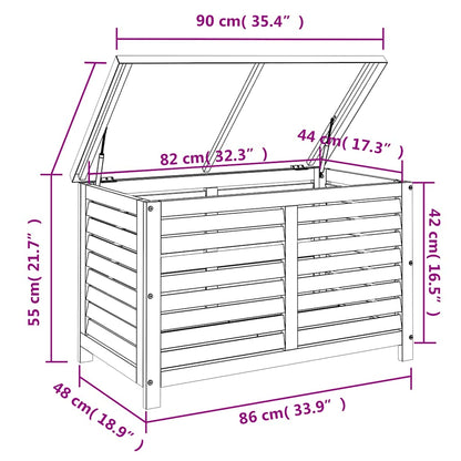 Gartenbox Massivholz Eukalyptus