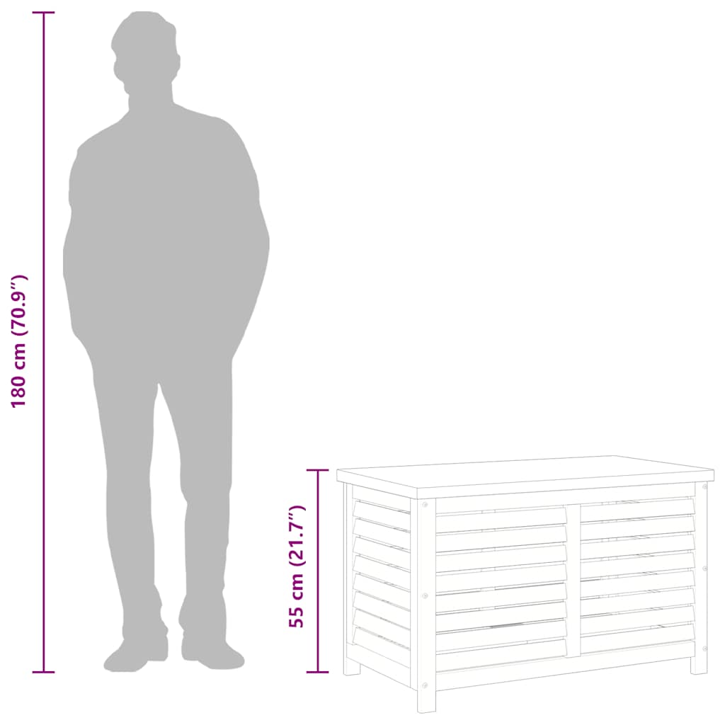 Gartenbox Massivholz Eukalyptus