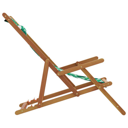 Strandstuhl Klappbar Massivholz Eukalyptus Stoff