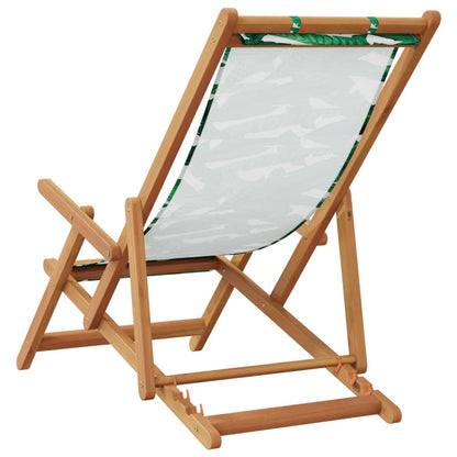 Strandstuhl Klappbar Massivholz Eukalyptus Stoff
