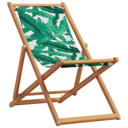 Strandstuhl Klappbar Massivholz Eukalyptus Stoff