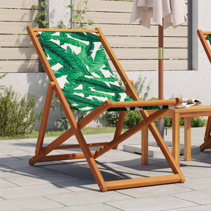 Strandstuhl Klappbar Massivholz Eukalyptus Stoff
