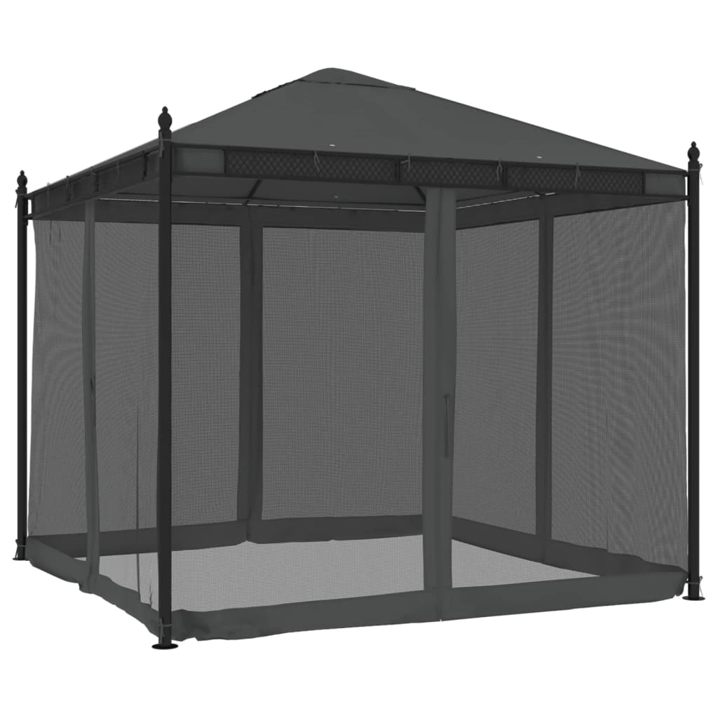 Pavillon Mit Netzwänden 2,93X2,93 M Stahl