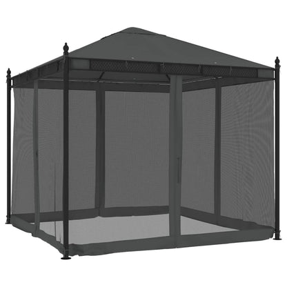 Pavillon Mit Netzwänden 2,93X2,93 M Stahl