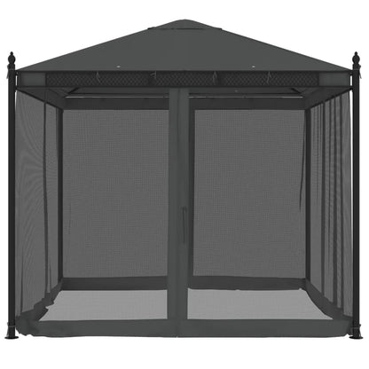 Pavillon Mit Netzwänden 2,93X2,93 M Stahl