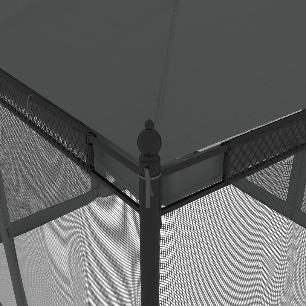 Pavillon Mit Netzwänden 2,93X2,93 M Stahl