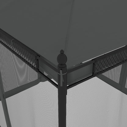 Pavillon Mit Netzwänden 2,93X2,93 M Stahl