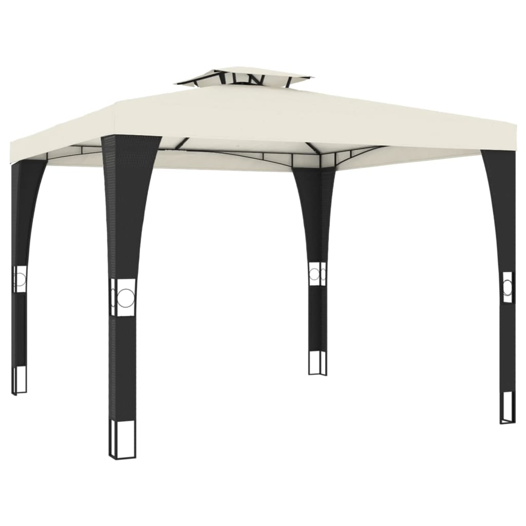 Pavillon Mit Doppeldach 2,98X2,98 M Stahl