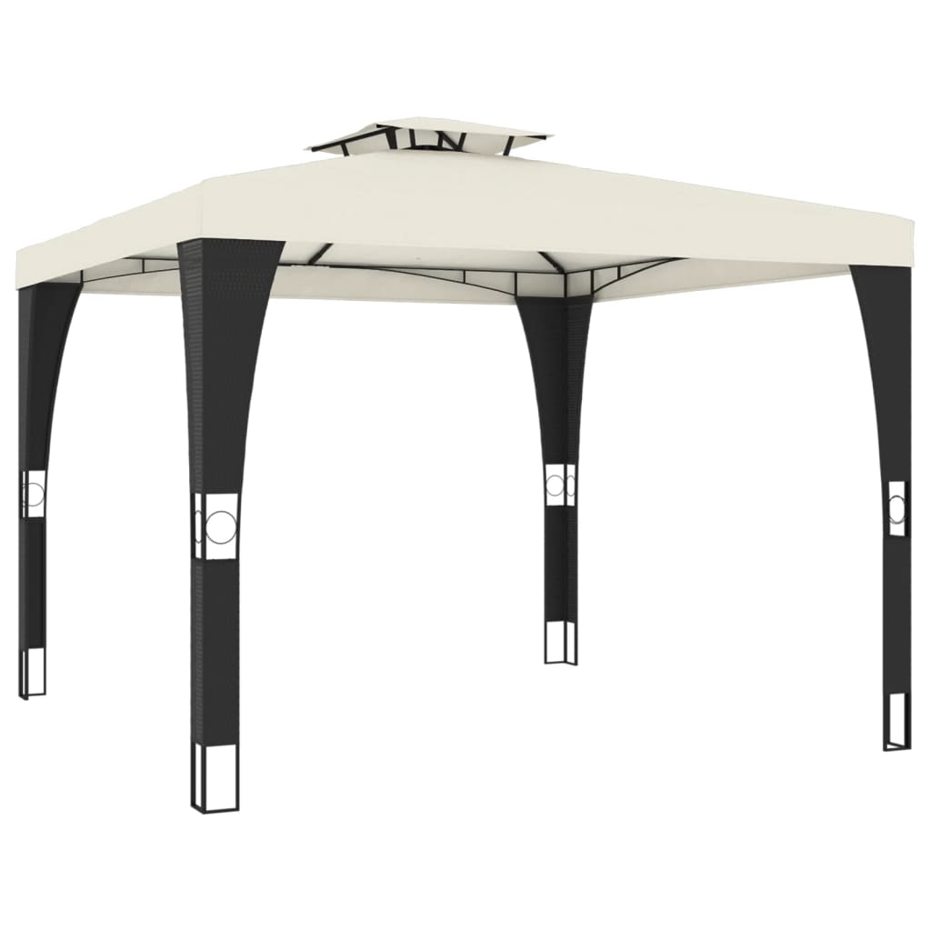 Pavillon Mit Doppeldach 2,98X2,98 M Stahl