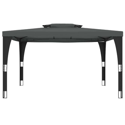 Pavillon Mit Doppeldach 3,98X2,98 M Stahl