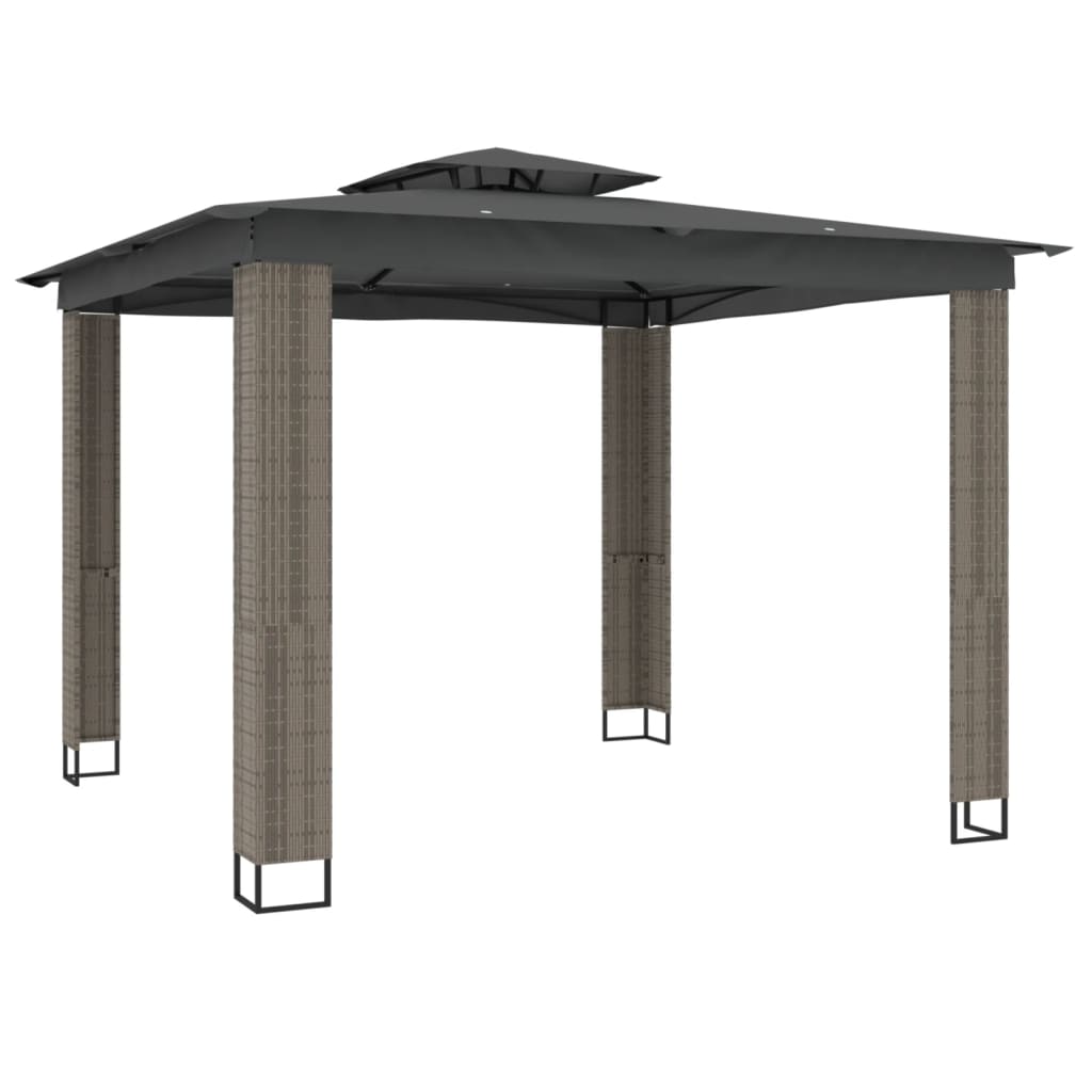 Pavillon Mit Doppeldach 2,94X2,94 M Stahl