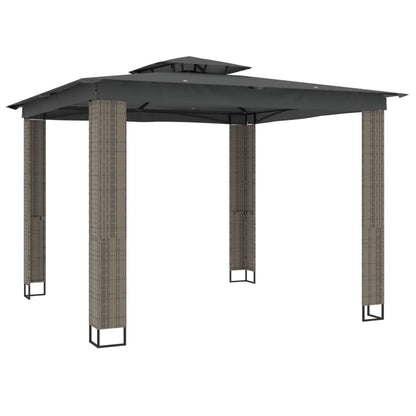 Pavillon Mit Doppeldach 2,94X2,94 M Stahl