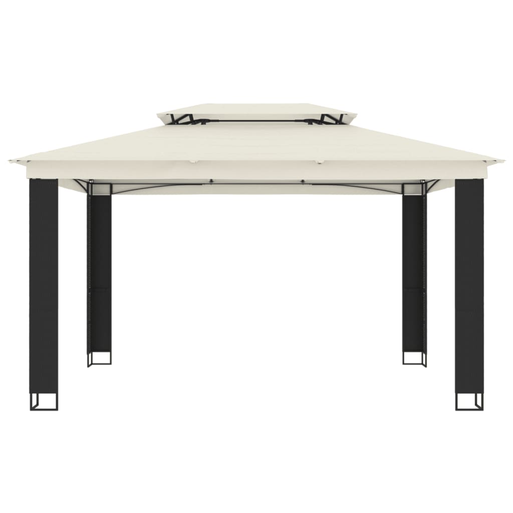 Pavillon Mit Doppeldach 3,94X2,96 M Stahl