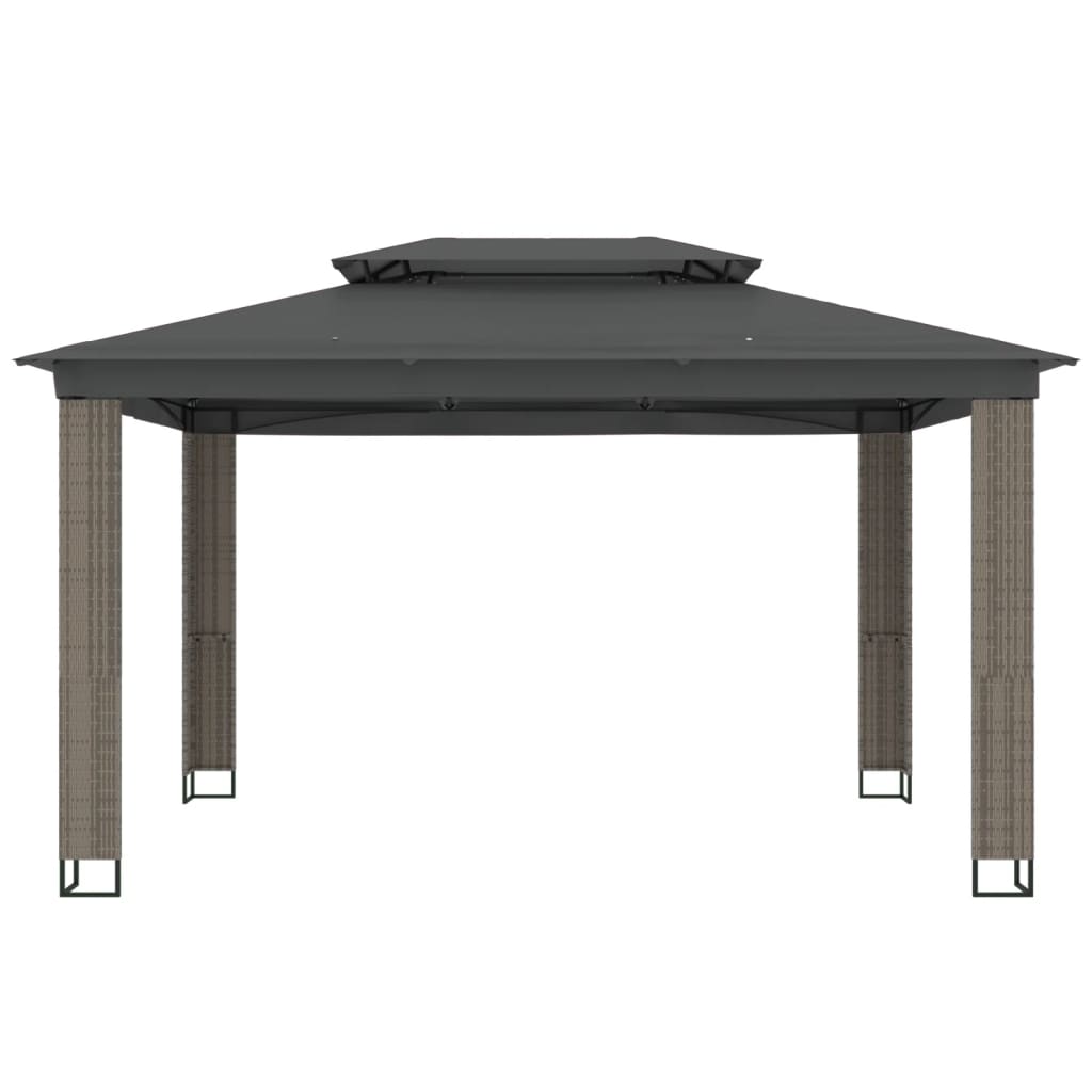 Pavillon Mit Doppeldach 3,94X2,96 M Stahl
