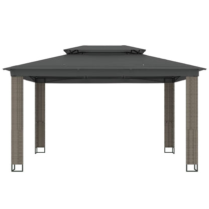 Pavillon Mit Doppeldach 3,94X2,96 M Stahl