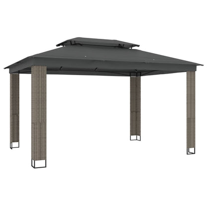 Pavillon Mit Doppeldach 3,94X2,96 M Stahl