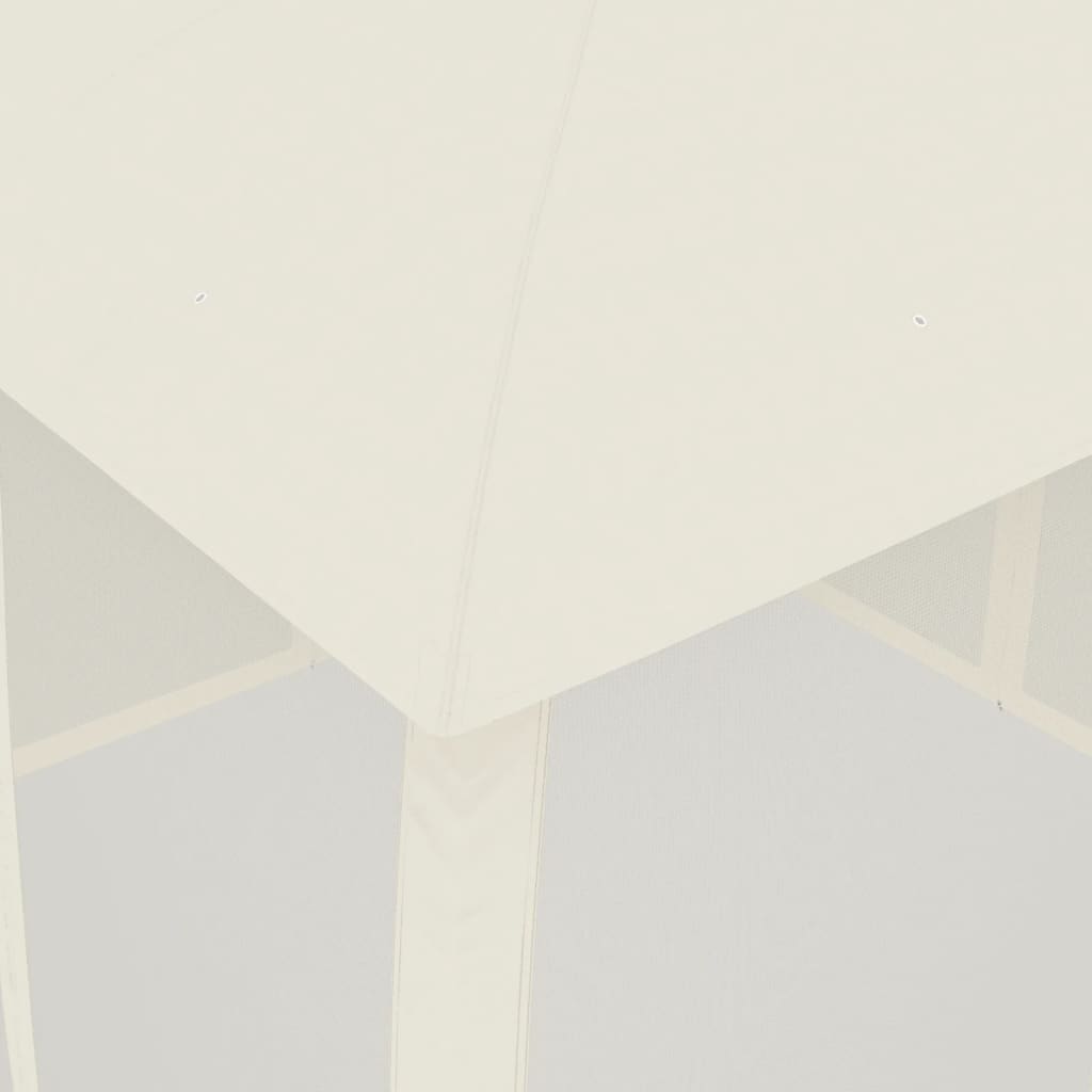 Pavillon Mit Doppeldach & Netzwänden 2,93X2,93 M Stahl
