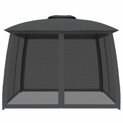Pavillon Mit Doppeldach & Netzwänden 2,93X2,93M Stahl