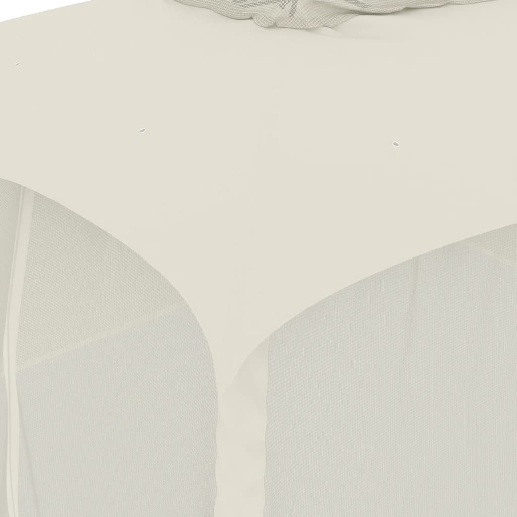 Pavillon Mit Doppeldach & Netzwänden 3,93X2,93 M Stahl