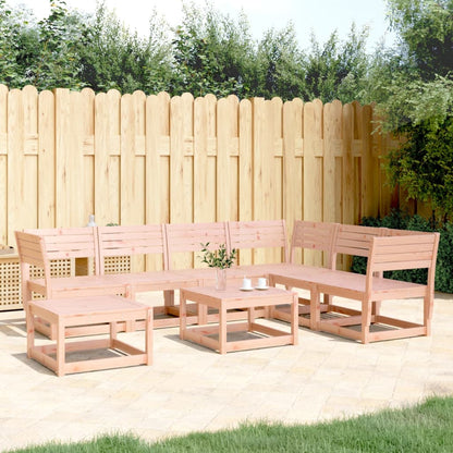 7-Tlg. Garten-Lounge-Set Massivholz Douglasie