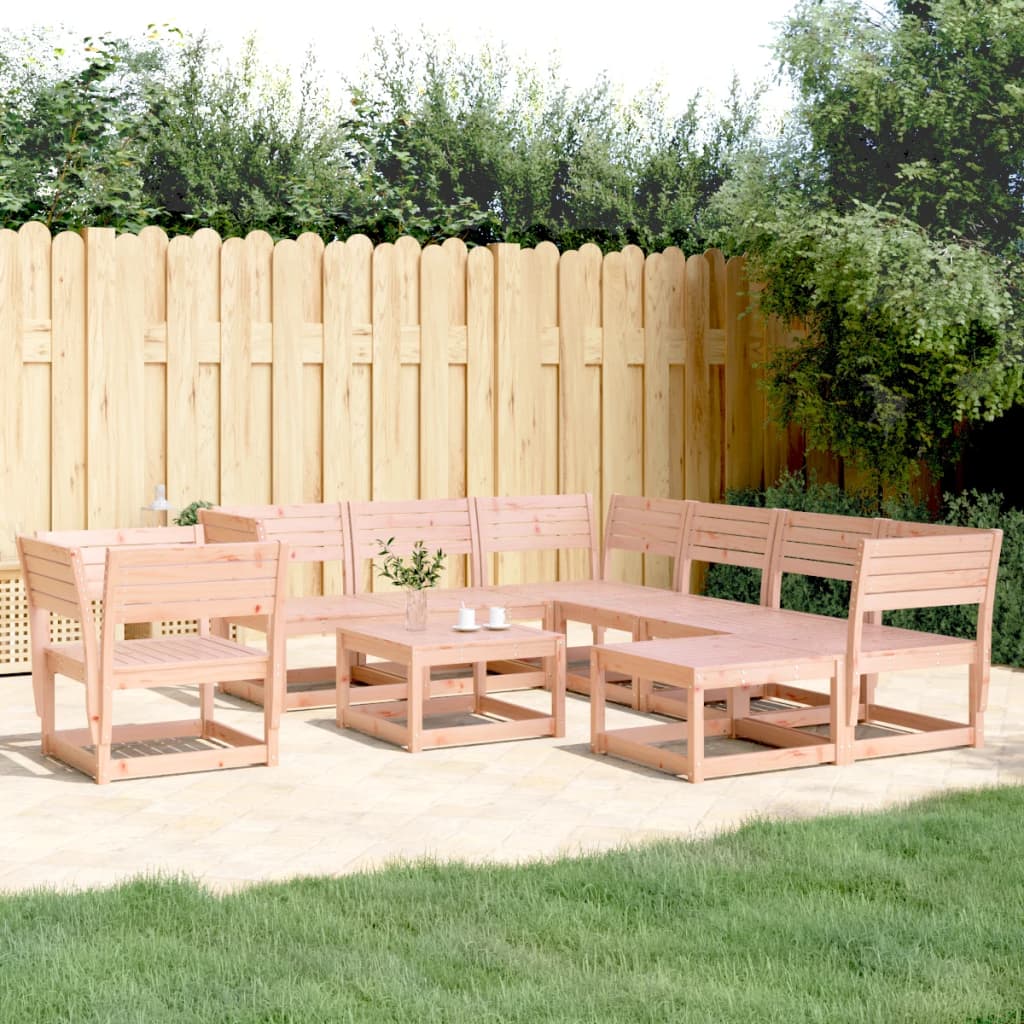 8-Tlg. Garten-Lounge-Set Massivholz Douglasie