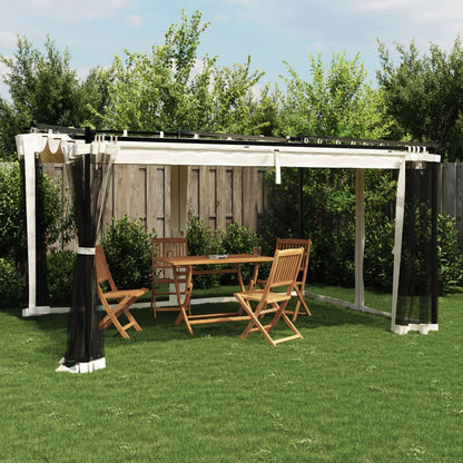 Pavillon Mit Netzwänden 6X3 M Stahl
