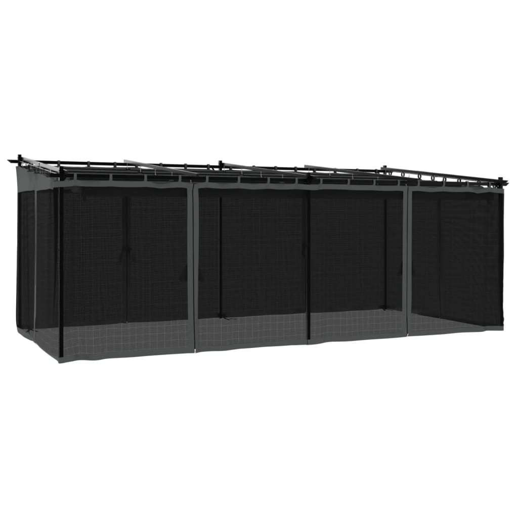 Pavillon Mit Netzwänden 6X3 M Stahl
