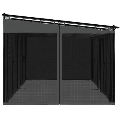 Pavillon Mit Netzwänden 6X3 M Stahl