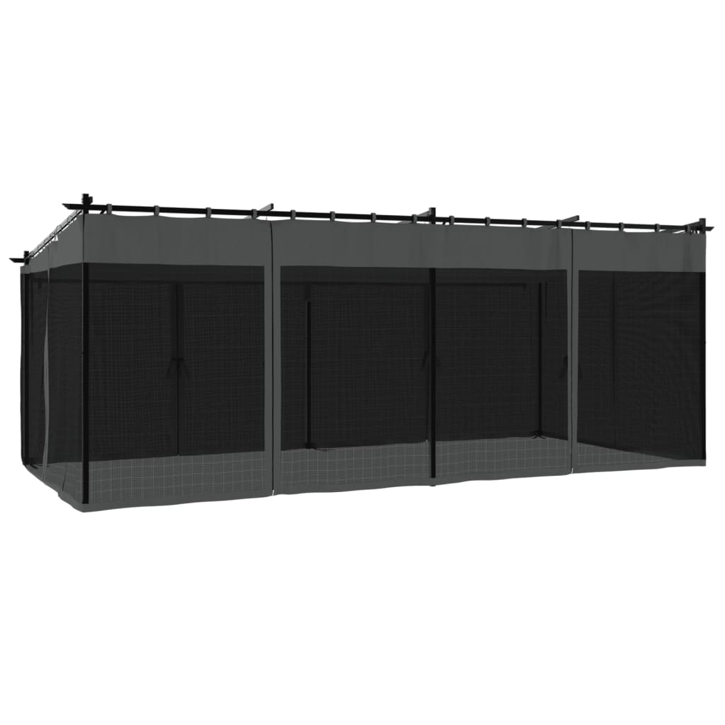 Pavillon Mit Netzwänden 6X3 M Stahl