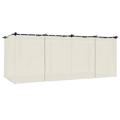 Pavillon Mit Vorhängen 6X3 M Stahl