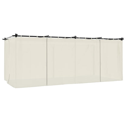 Pavillon Mit Vorhängen 6X3 M Stahl