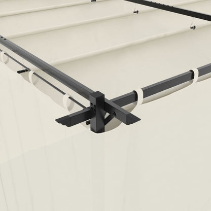 Pavillon Mit Vorhängen 6X3 M Stahl