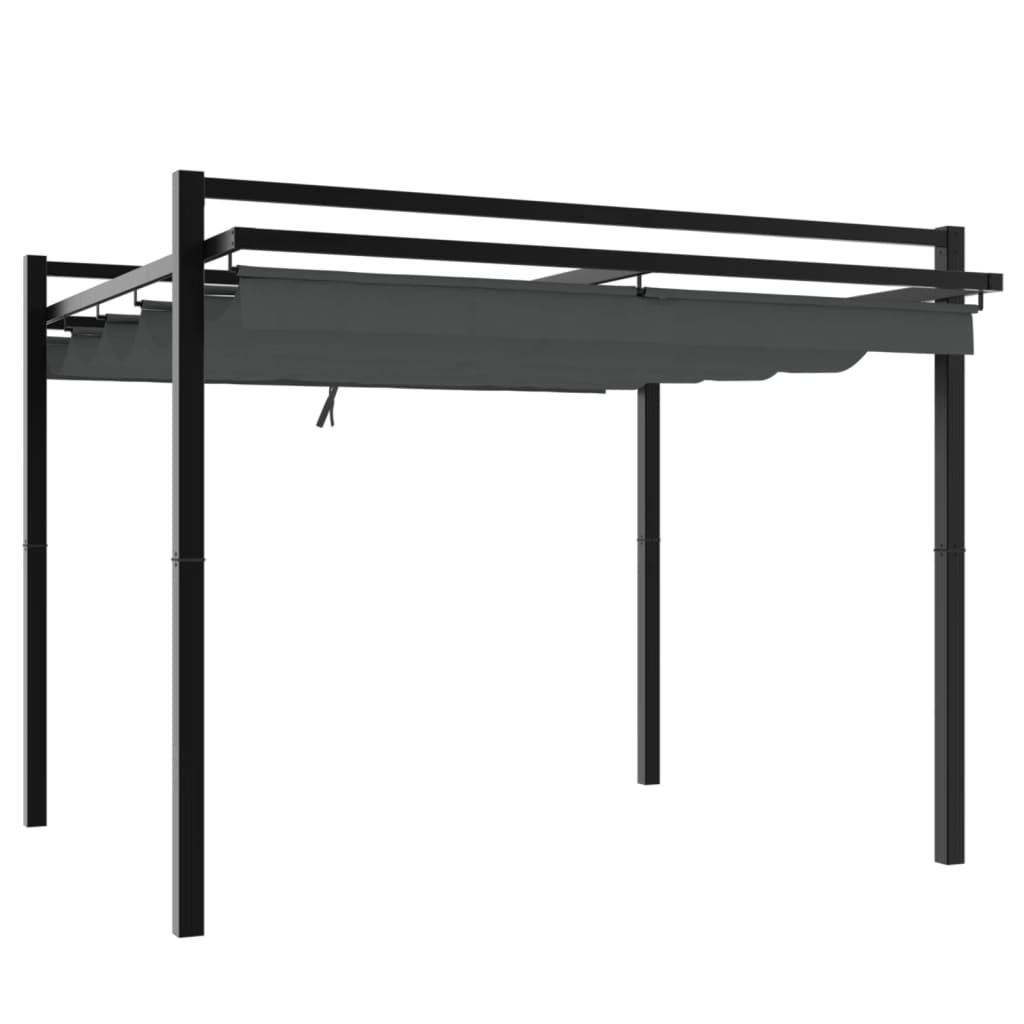 Gartenpavillon Mit Ausziehbarem Dach 3X3 M Aluminium
