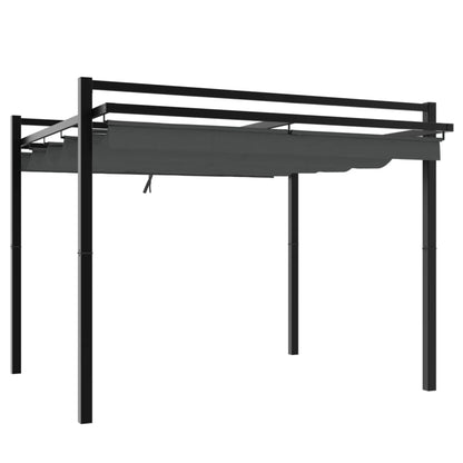 Gartenpavillon Mit Ausziehbarem Dach 3X3 M Aluminium