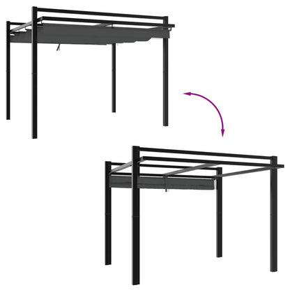 Gartenpavillon Mit Ausziehbarem Dach 3X3 M Aluminium
