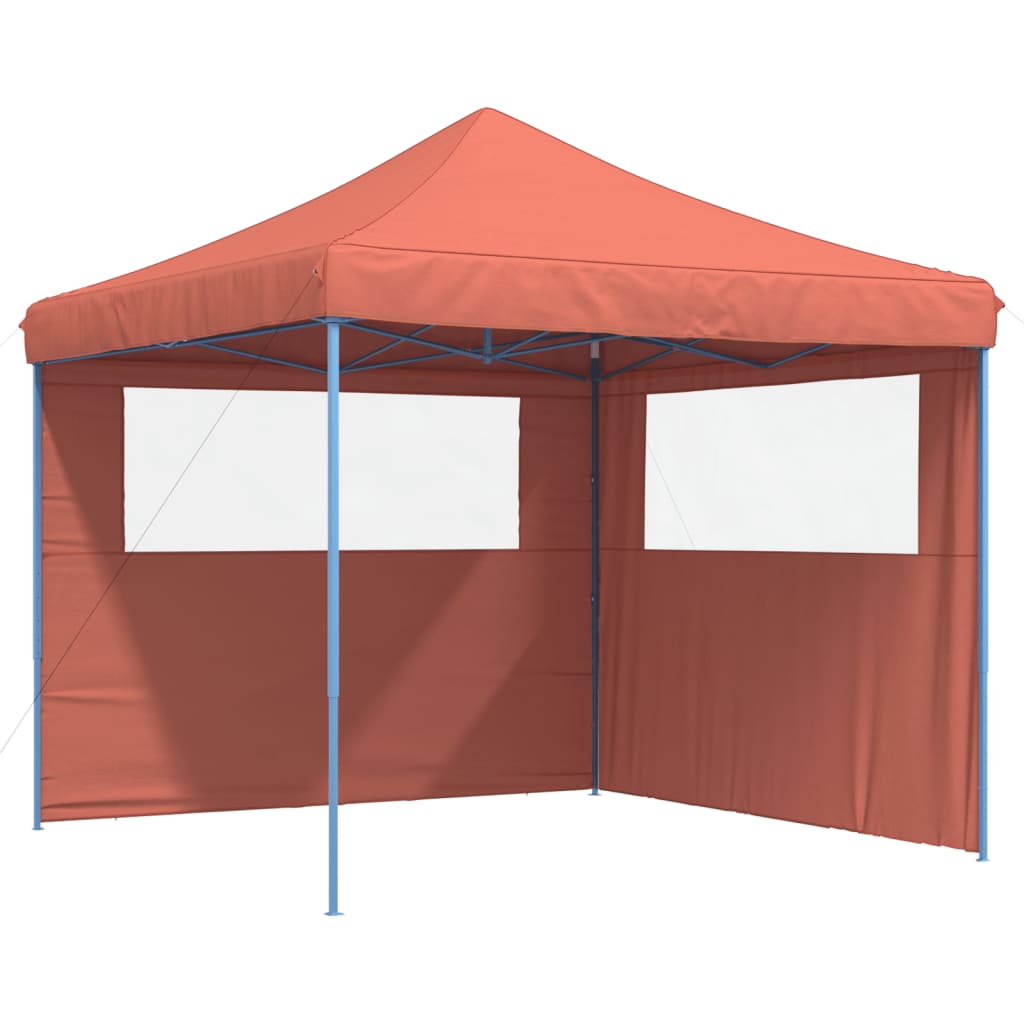 Partyzelt Faltbar Pop-Up Mit 2 Seitenteilen Rot