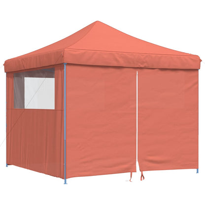 Partyzelt Faltbar Pop-Up Mit 4 Seitenteilen Rot