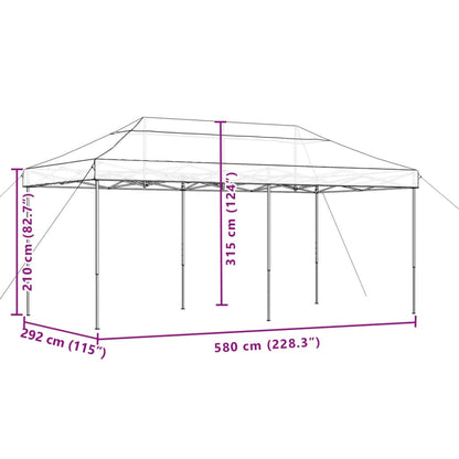 Partyzelt Faltbar Pop-Up 580X292X315 Cm