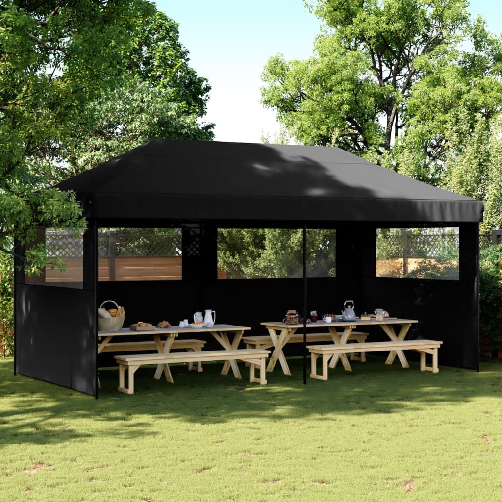 Partyzelt Faltbar Pop-Up Mit 3 Seitenteilen