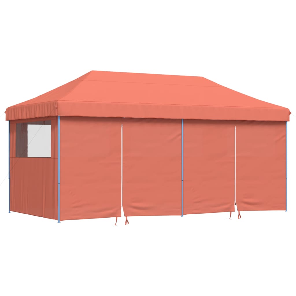 Partyzelt Faltbar Pop-Up Mit 4 Seitenteilen Rot