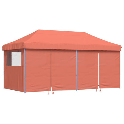 Partyzelt Faltbar Pop-Up Mit 4 Seitenteilen Rot