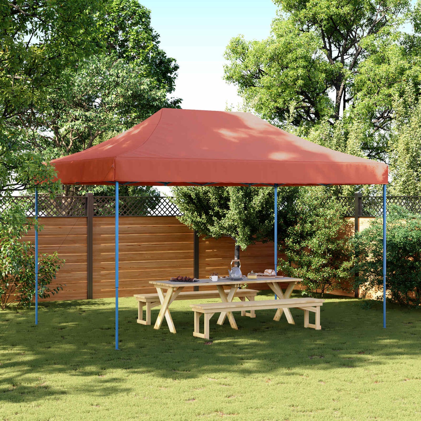 Partyzelt Faltbar Pop-Up Rot 440X292X315 Cm