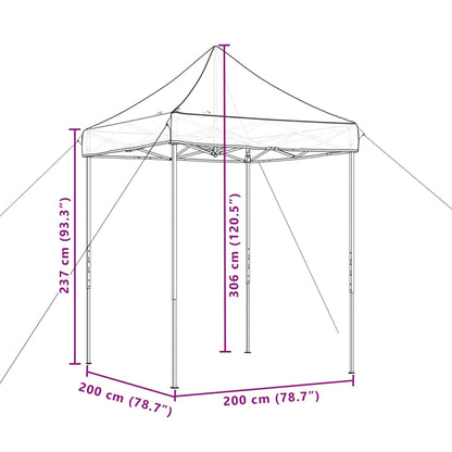 Partyzelt Faltbar Pop-Up 200X200X306 Cm