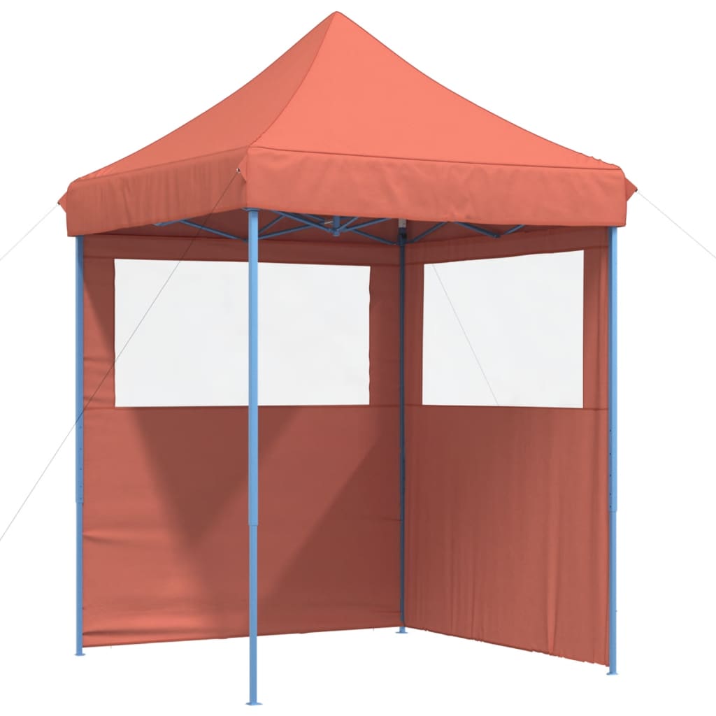 Partyzelt Faltbar Pop-Up Mit 2 Seitenteilen Rot