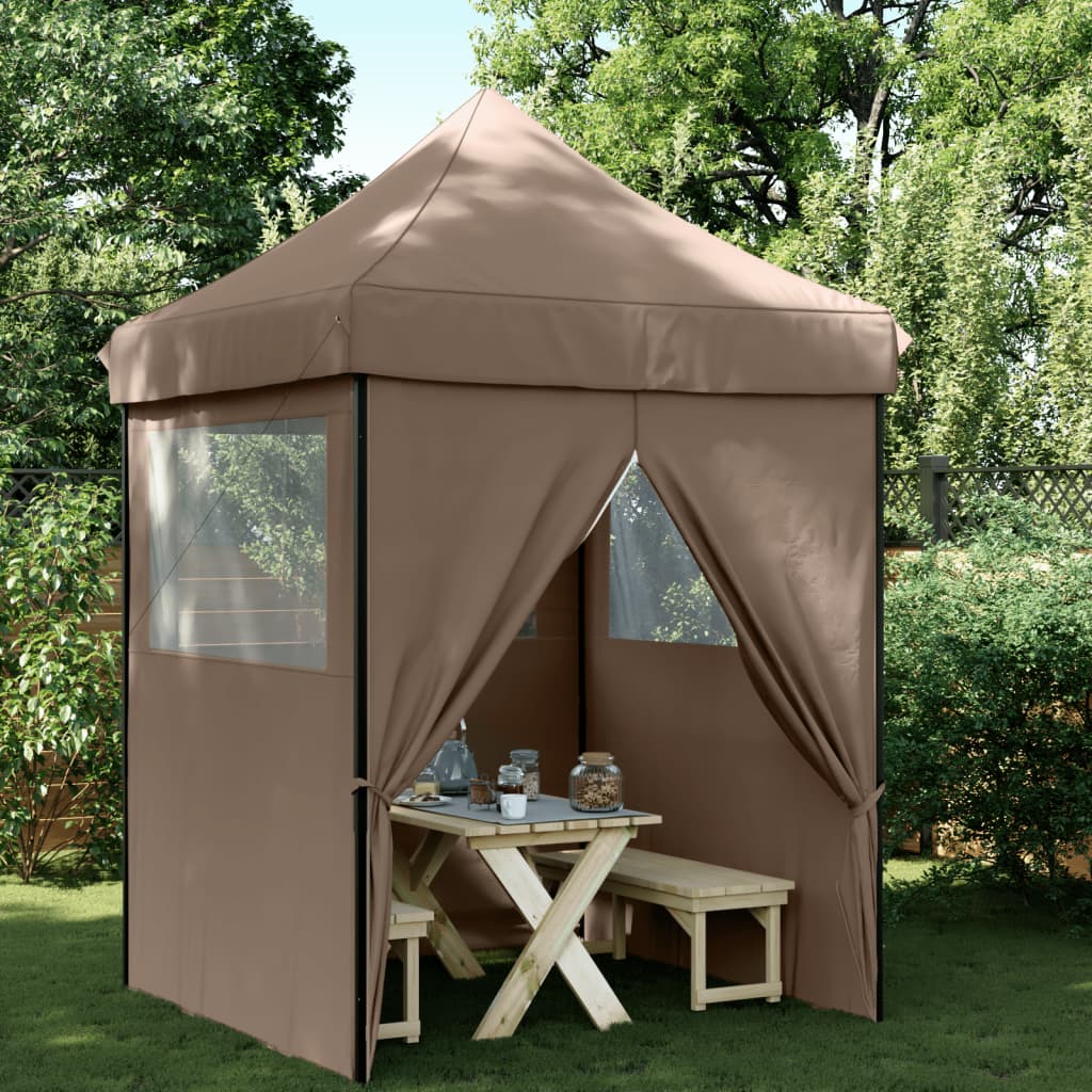 Partyzelt Faltbar Pop-Up Mit 4 Seitenteilen