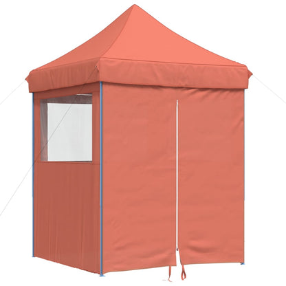 Partyzelt Faltbar Pop-Up Mit 4 Seitenteilen Rot