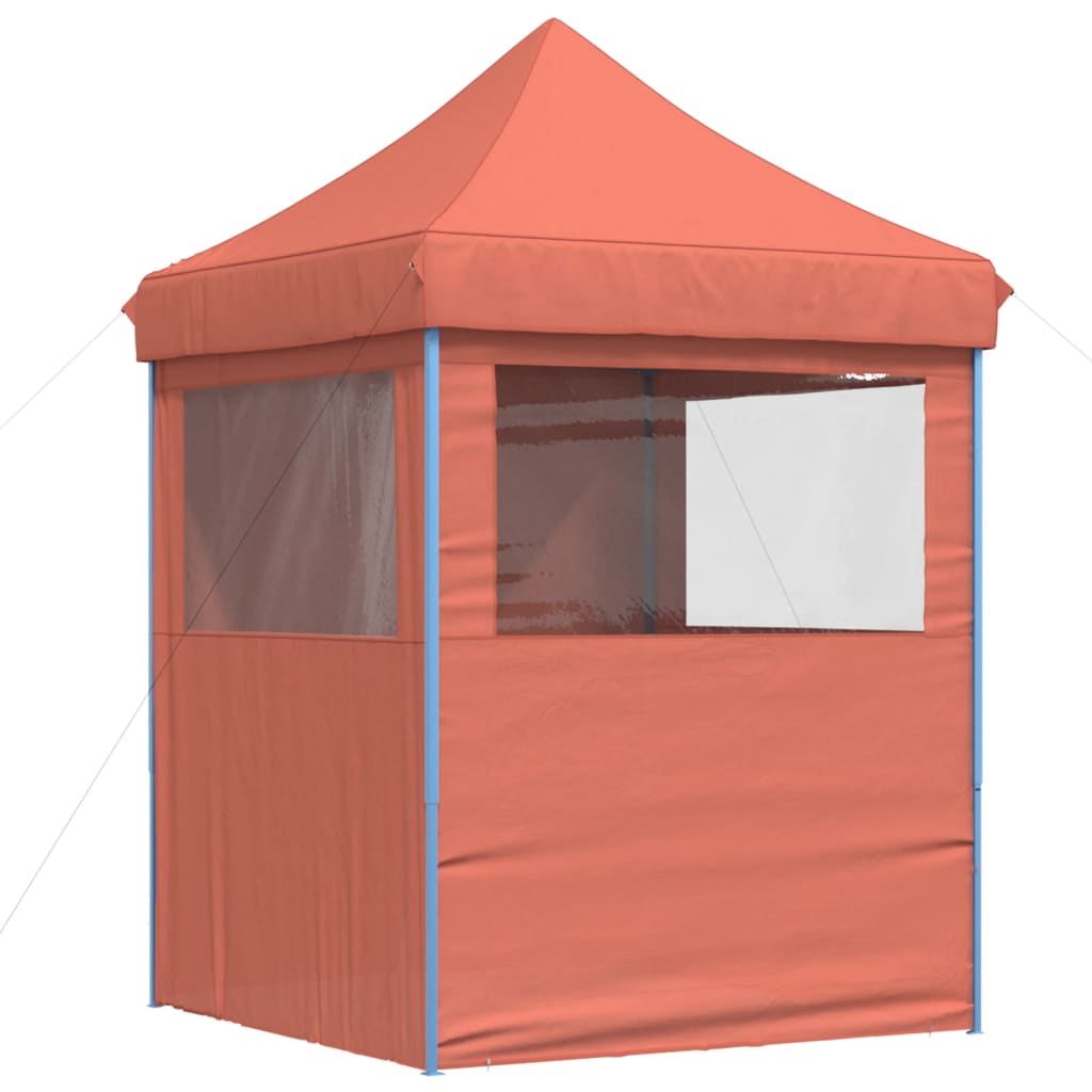 Partyzelt Faltbar Pop-Up Mit 4 Seitenteilen Rot